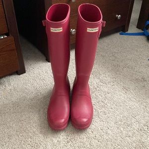 Red Hunter Rainboots